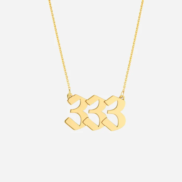 Necklaces Angel Number Necklace FJC Necklaces Angel Number Necklace FJC
