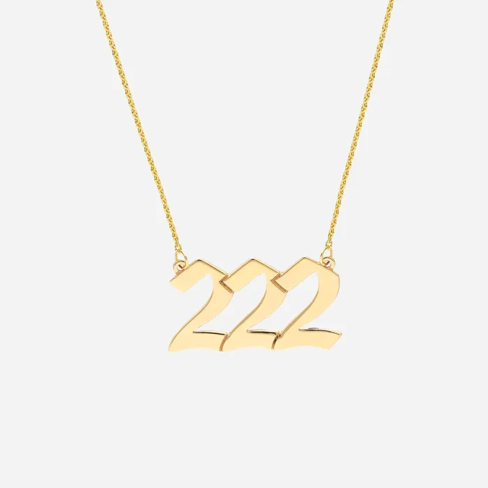 Necklaces Angel Number Necklace FJC Necklaces Angel Number Necklace FJC