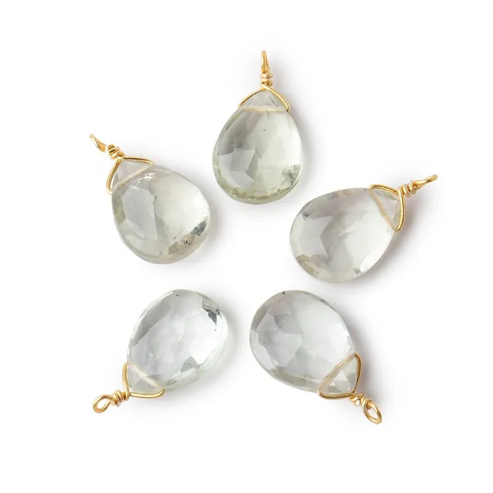 Necklaces Beadsofcambaycom 12x9mm Vermeil Wire Wrapped Green Amethyst Faceted Pear 1 Focal Pendant Necklaces Beadsofcambaycom 12x9mm Vermeil Wire Wrapped Green Amethyst Faceted Pear 1 Focal Pendant