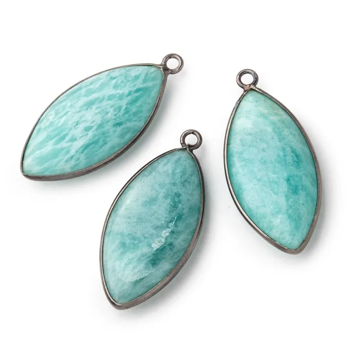 Necklaces Beadsofcambaycom 31x16mm Black Gold 925 Bezel Amazonite Plain Marquise Pendant 1 Focal Bead Necklaces Beadsofcambaycom 31x16mm Black Gold 925 Bezel Amazonite Plain Marquise Pendant 1 Focal Bead