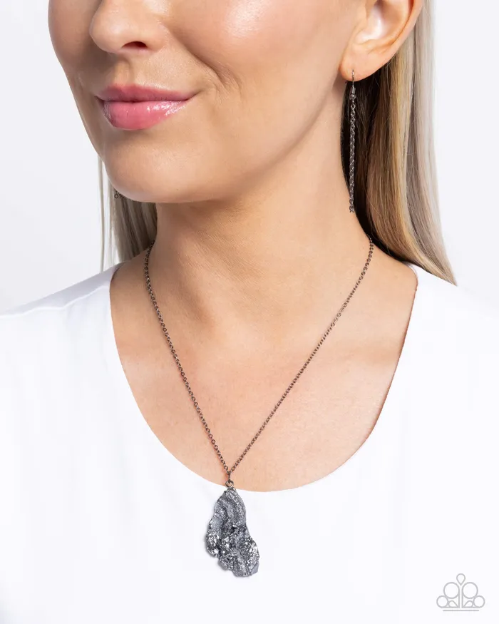 Necklaces Experimental Echo Black Necklace Jewelry by Bretta Paparazzi Accessories