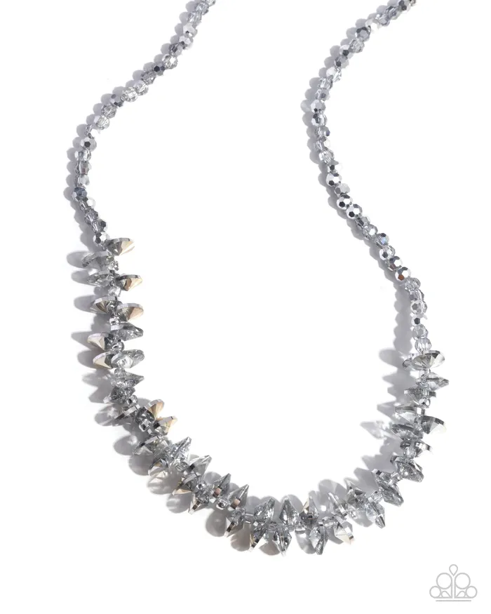 Necklaces Flickering Fashion Silver Necklace Jewelry by Bretta Paparazzi Accessories