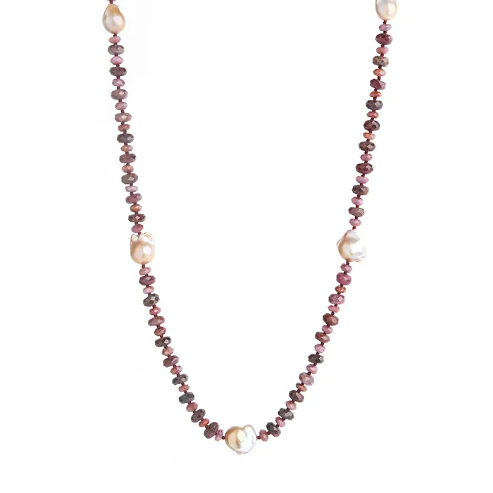 Necklaces Kamo by Kary Brittingham Ruby Baroque Pearl Necklace