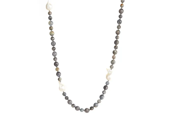 Necklaces Kamo by Kary Brittingham Sapphire Baroque Pearl Necklace