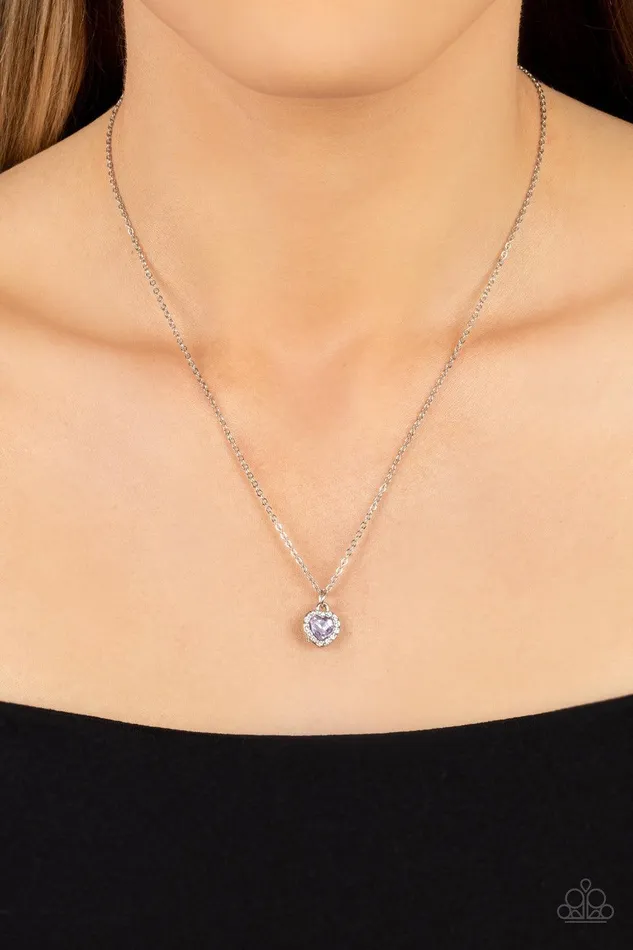 Necklaces Paparazzi Accessories A Little Lovestruck Purple Necklace Jewelry by Bretta Necklaces Paparazzi Accessories A Little Lovestruck Purple Necklace Jewelry by Bretta