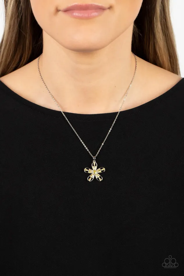 Necklaces Paparazzi Accessories Botanical Ballad Yellow Necklace Jewelry by Bretta Necklaces Paparazzi Accessories Botanical Ballad Yellow Necklace Jewelry by Bretta