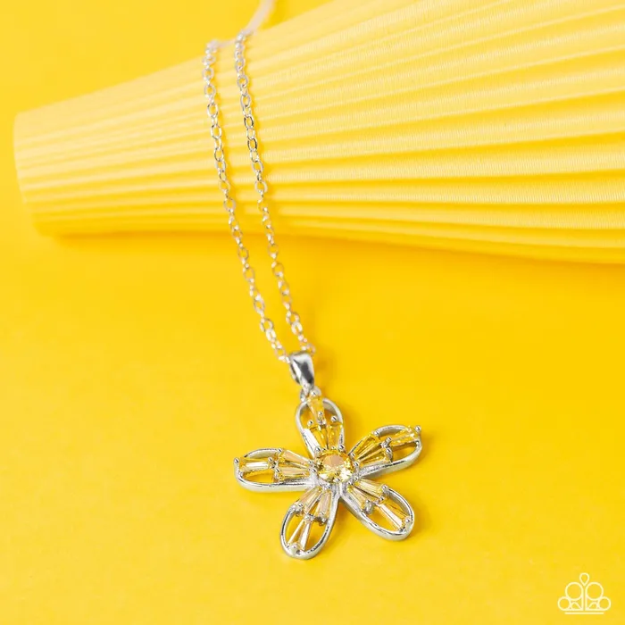 Necklaces Paparazzi Accessories Botanical Ballad Yellow Necklace Jewelry by Bretta