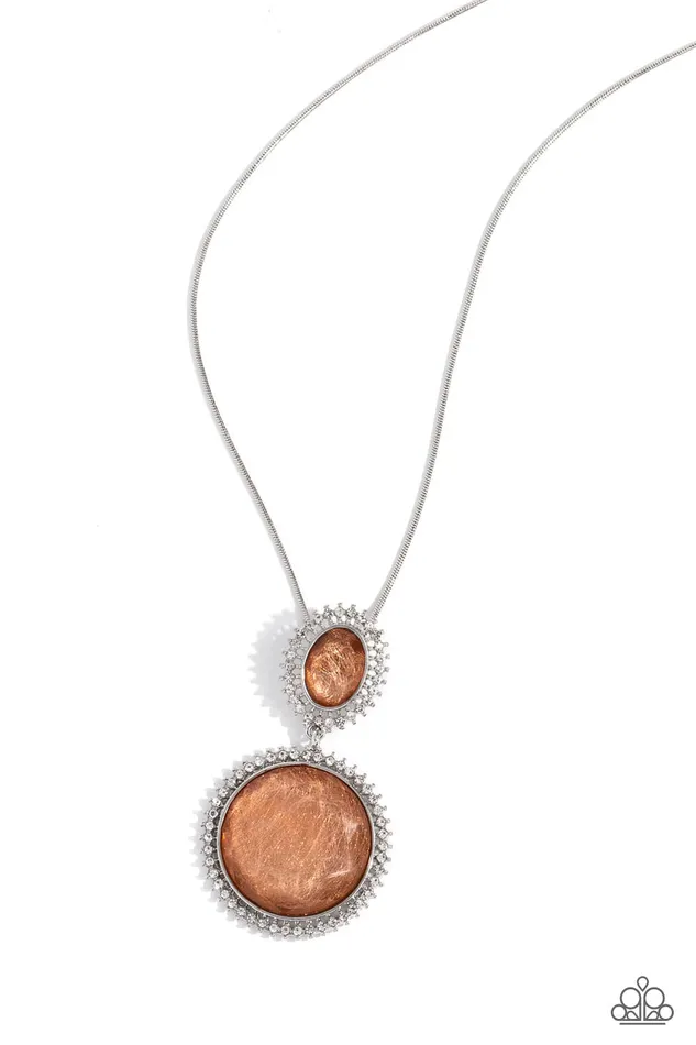 Necklaces Paparazzi Accessories Castle Cadenza Orange Necklace Jewelry by Bretta
