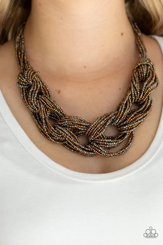 Necklaces Paparazzi Accessories City Catwalk Copper Necklace Jewelry by Bretta