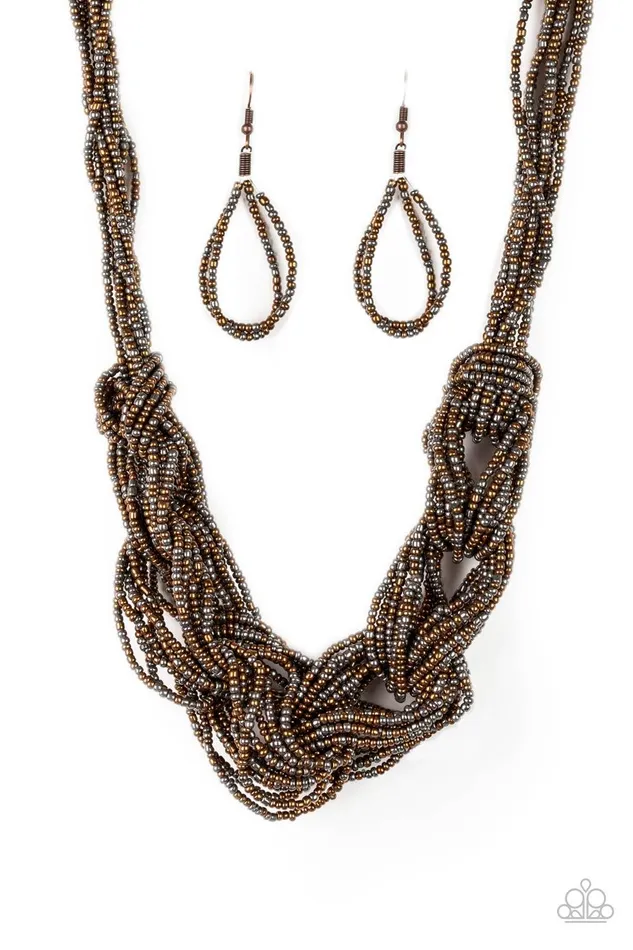 Necklaces Paparazzi Accessories City Catwalk Copper Necklace Jewelry by Bretta