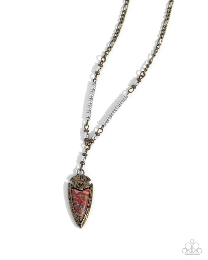 Necklaces Paparazzi Accessories Coarse Change Red Necklace Jewelry by Bretta