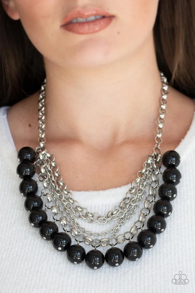Necklaces Paparazzi Accessories OneWay WALL STREET Black Necklace Jewelry by Bretta Necklaces Paparazzi Accessories OneWay WALL STREET Black Necklace Jewelry by Bretta