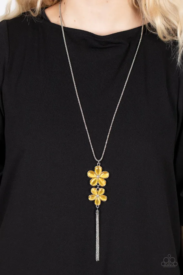 Necklaces Paparazzi Accessories Perennial Powerhouse Yellow Necklace Jewelry by Bretta Necklaces Paparazzi Accessories Perennial Powerhouse Yellow Necklace Jewelry by Bretta