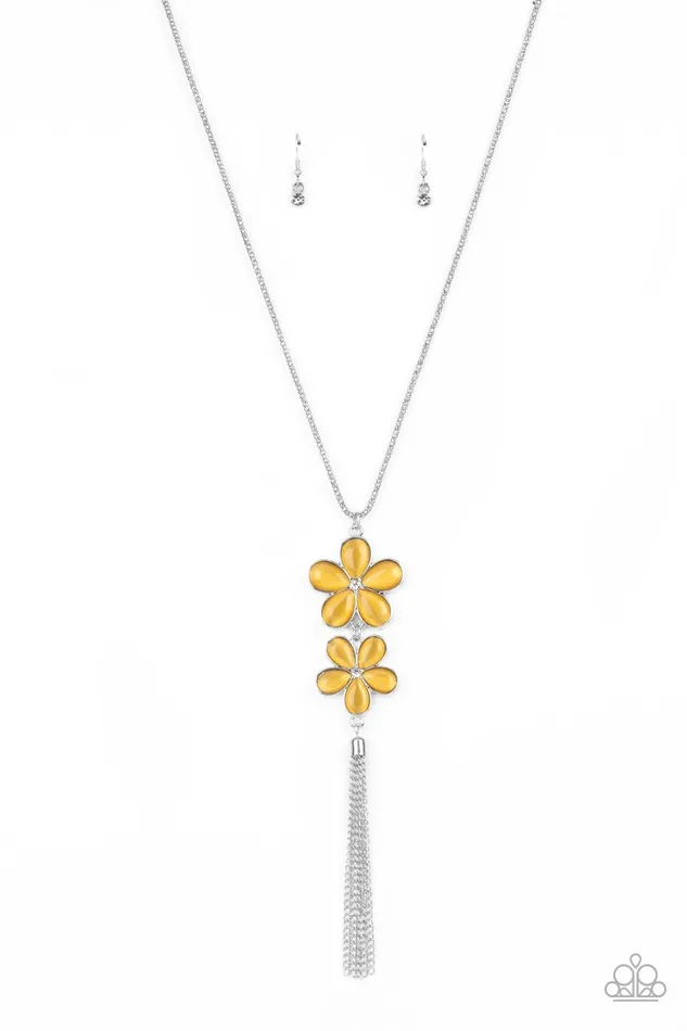 Necklaces Paparazzi Accessories Perennial Powerhouse Yellow Necklace Jewelry by Bretta