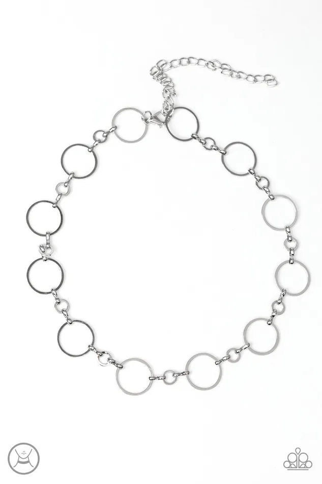 Necklaces Paparazzi Accessories Simply City Slicker Silver Choker Necklace Jewelry by Bretta