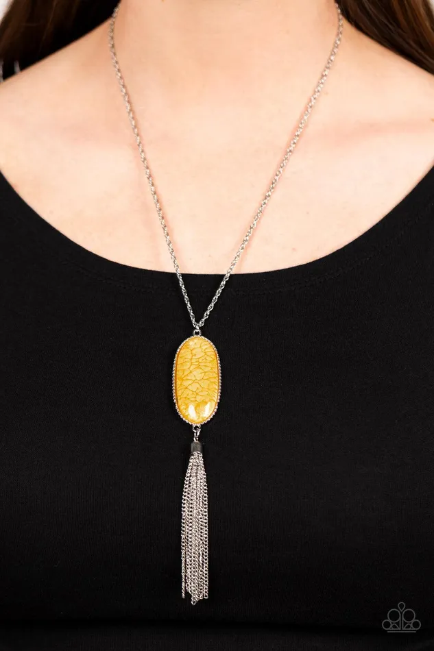 Necklaces Paparazzi Accessories Southern Stroll Yellow Necklace Jewelry by Bretta Necklaces Paparazzi Accessories Southern Stroll Yellow Necklace Jewelry by Bretta