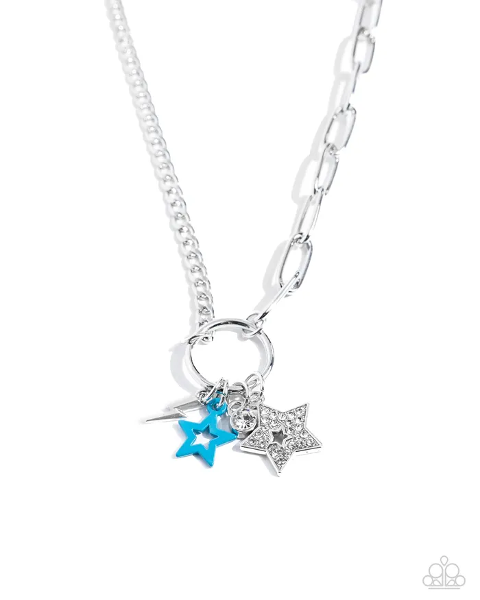 Necklaces Paparazzi Accessories Stellar Sighting Blue Necklace Jewelry by Bretta