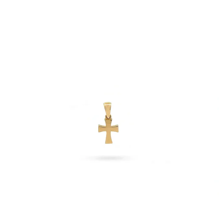 Necklaces Senso Gold Gold necklace with cross pendant 14K with a clean design Senso Gold Shine