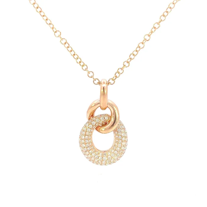 Necklaces YaninaCo Jewelry Rose Gold Diamond Pendant