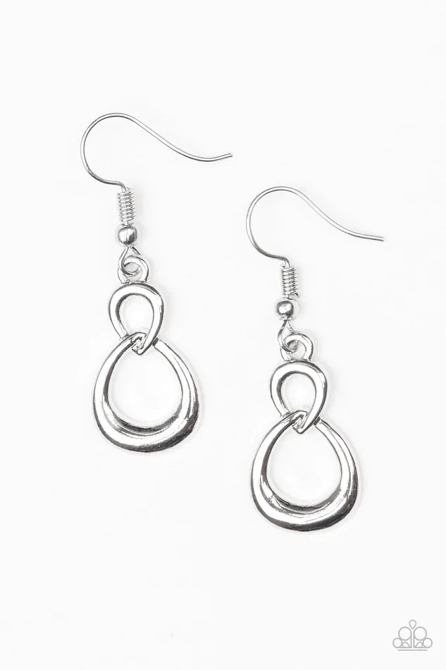 Paparazzi Accessories Boundless Beauty Silver Earrings Jewelry By Bretta Earrings