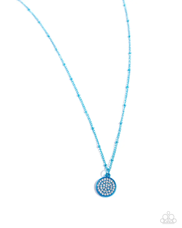 Paparazzi Accessories Necklaces Bejeweled Basic Blue Necklace Jewelry by Bretta