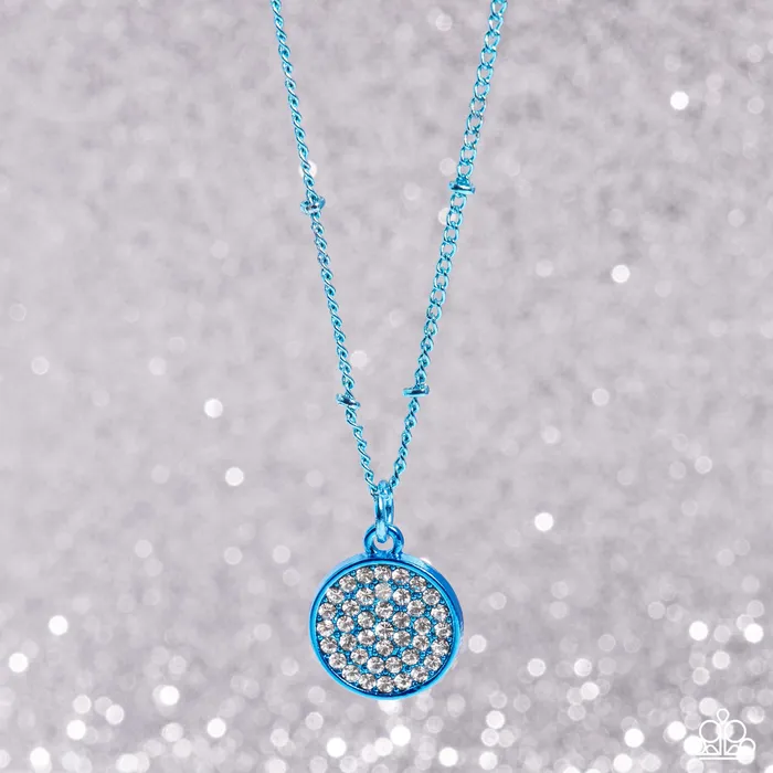 Paparazzi Accessories Necklaces Bejeweled Basic Blue Necklace Jewelry by Bretta