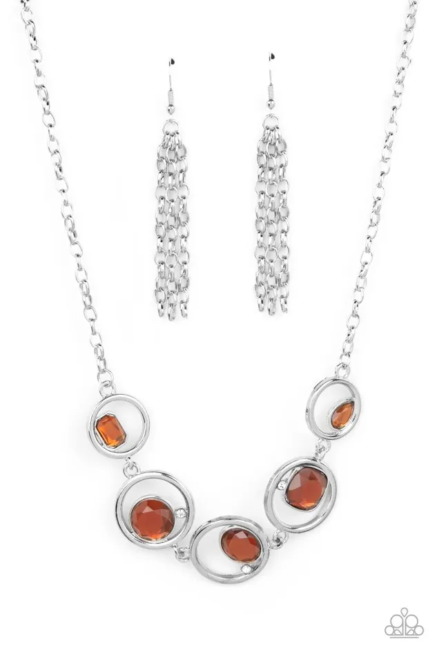 Paparazzi Accessories Necklaces Big Night Out Brown Necklace Jewelry by Bretta