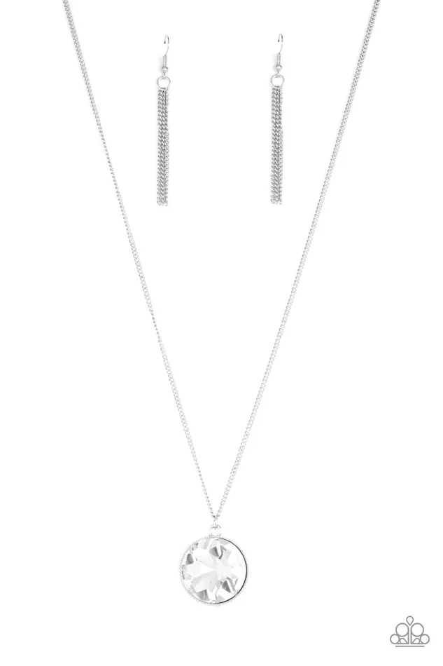 Paparazzi Accessories Necklaces Dauntless Diva White Necklace Jewelry by Bretta
