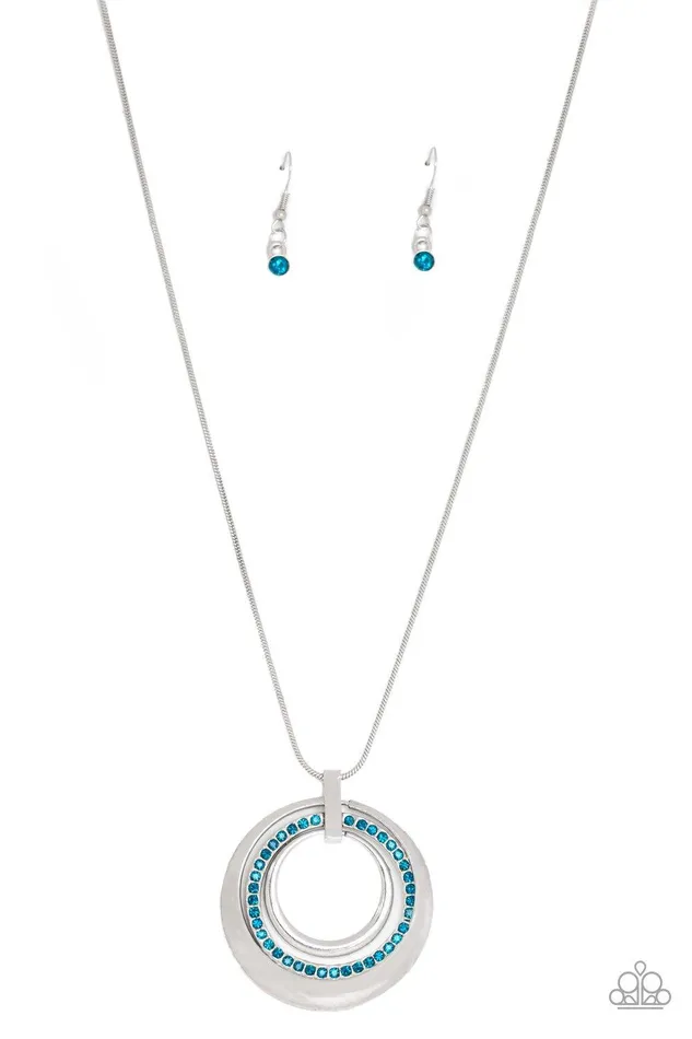 Paparazzi Accessories Necklaces Gather Around Gorgeous Blue Necklace Jewelry by Bretta