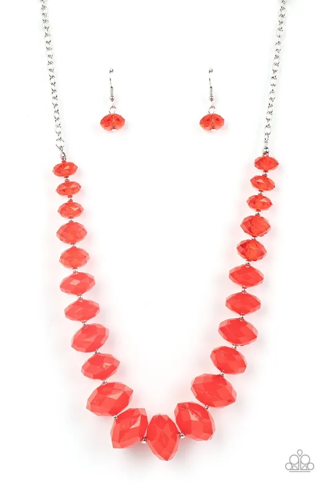 Paparazzi Accessories Necklaces HappyGLOWLucky Red Necklace Jewelry by Bretta