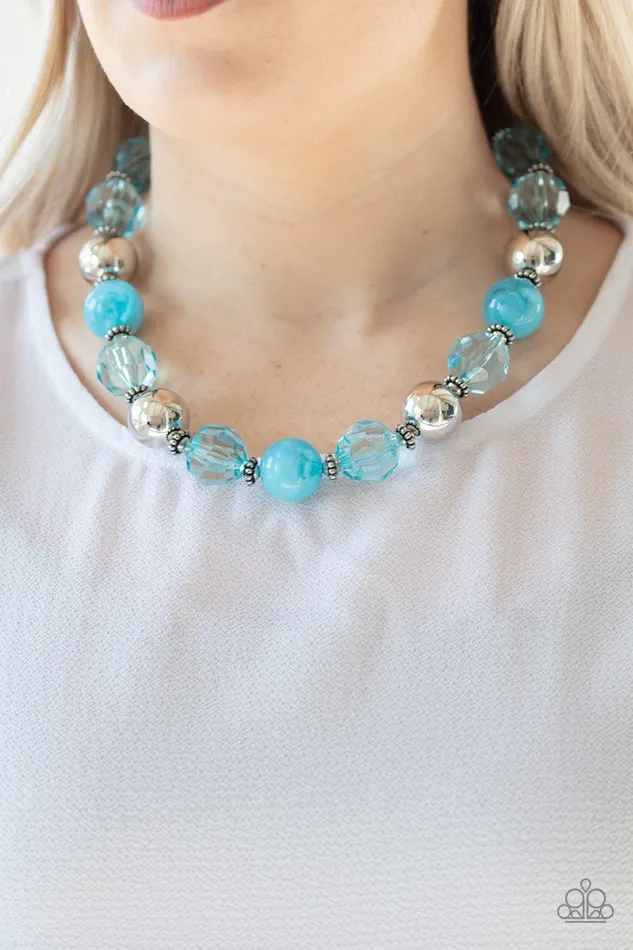 Paparazzi Accessories Necklaces Very Voluminous Blue Necklace Jewelry by Bretta