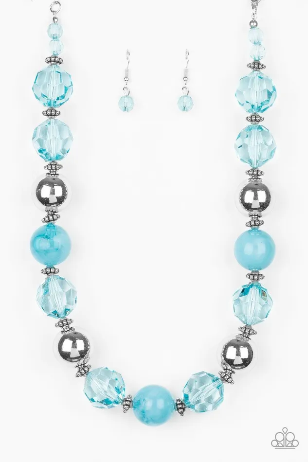 Paparazzi Accessories Necklaces Very Voluminous Blue Necklace Jewelry by Bretta