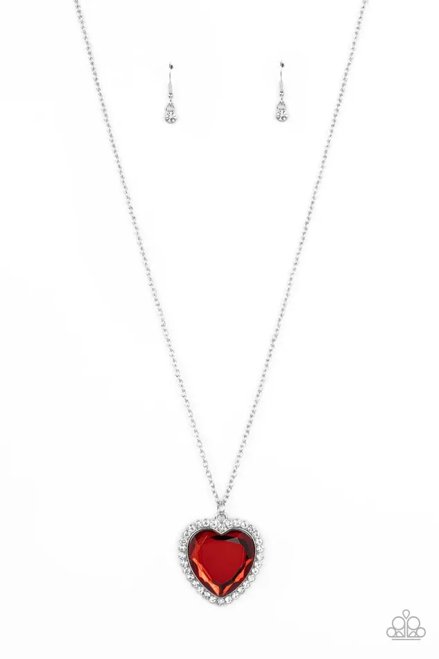 Prismatically Twitterpated Red Necklace Jewelry by Bretta Paparazzi Accessories Necklaces
