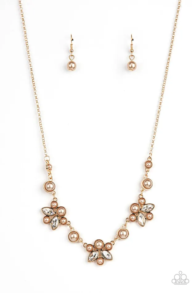 Royally Ever After Brown Necklace Jewelry by Bretta Paparazzi Accessories Necklaces