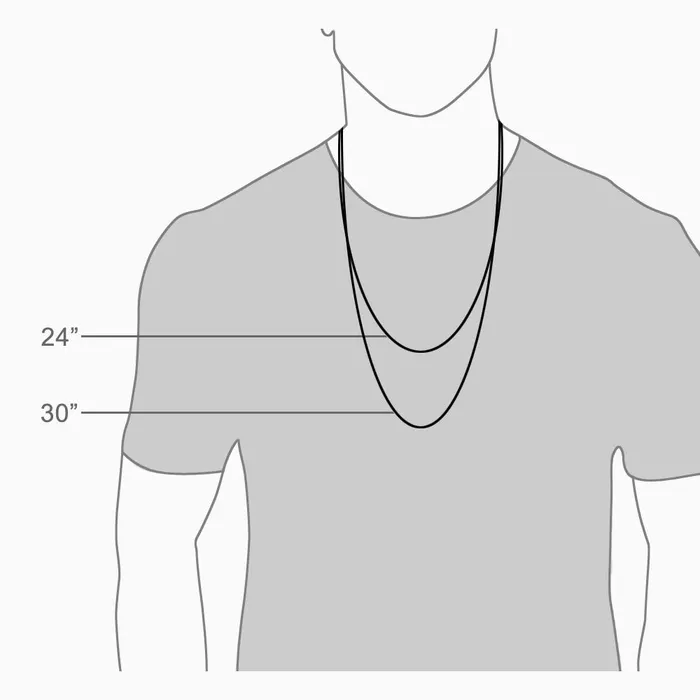 Sandy Steven Engravers Necklaces Engravable Mens FlatEdge 14k Gold Double Dog Tag Necklace with Bead Chain Medium