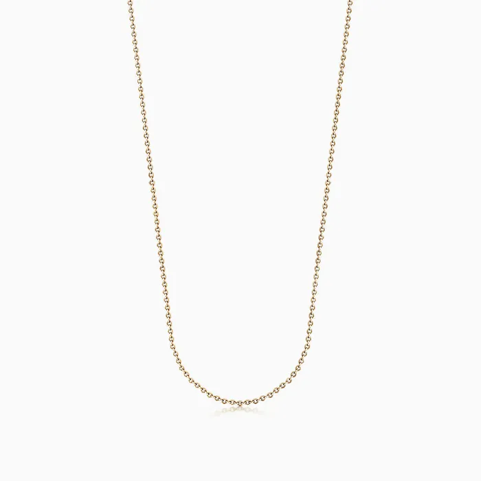 Sandy Steven Engravers Necklaces Womens 1mm 14k Yellow Gold Cable Link Chain Necklace Sandy Steven Engravers Necklaces Womens 1mm 14k Yellow Gold Cable Link Chain Necklace
