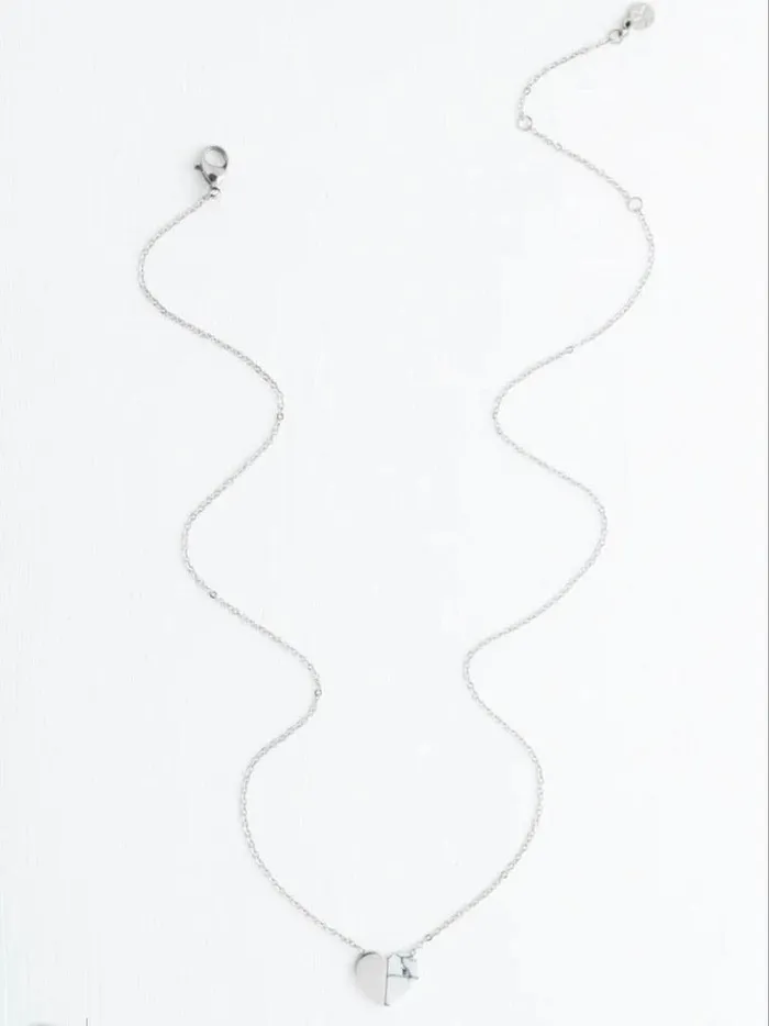 Silver Heart Pendant Necklace Give freedom create careers for exploited women Starfish Project Necklaces