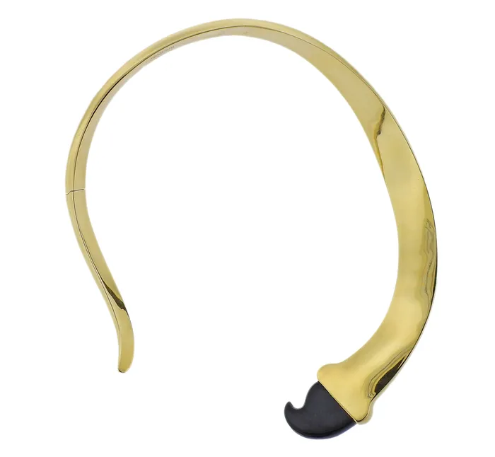 Tiffany Co Necklaces Tiffany Co Elsa Peretti Black Jade Gold Necklace